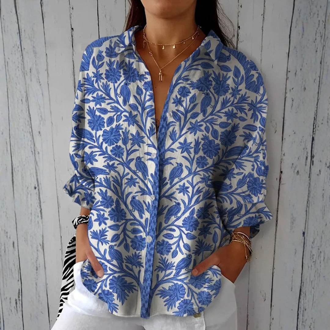 Deirbhile - Graceful Floral Top