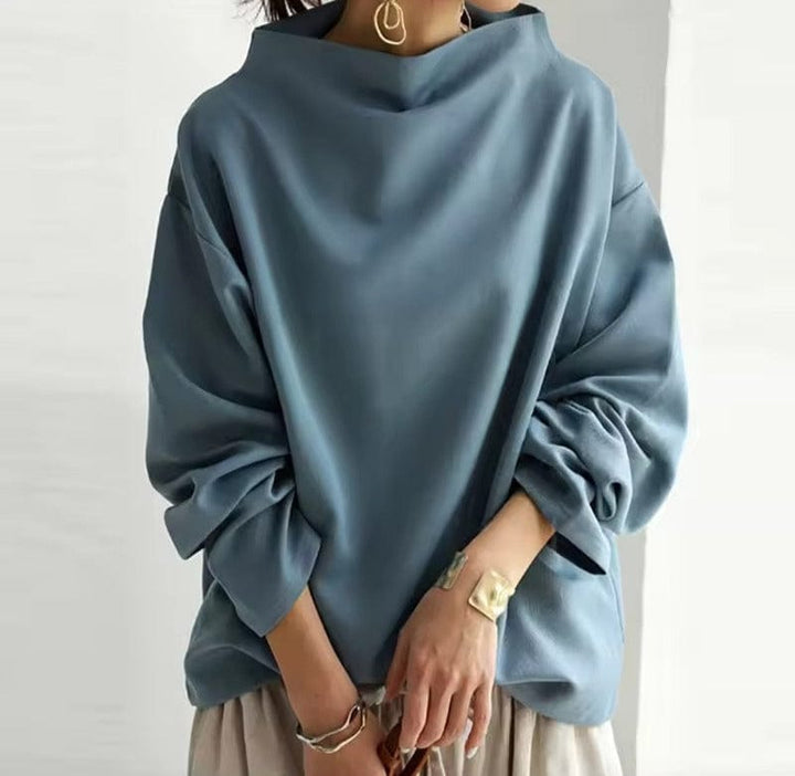 ELSPETH | HIGH-NECK CASUAL TOP