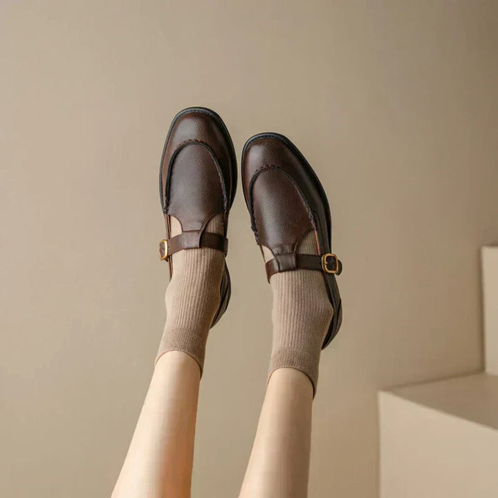 Nancy | Retro-Inspired Leather Shoes