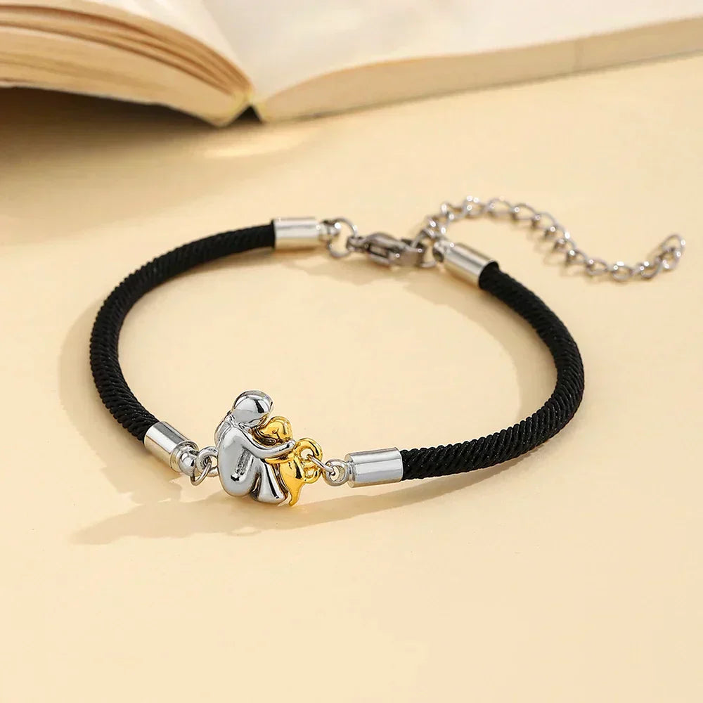 LIORA | CORD BRACELET WITH DOG ICON