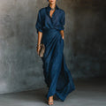 ISMERIA | PLEATED MAXI ENSEMBLE