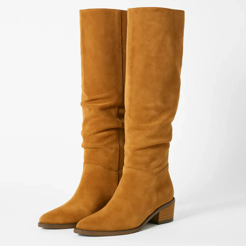 VELVÉNA™ | HIGH SUEDE BOOTS