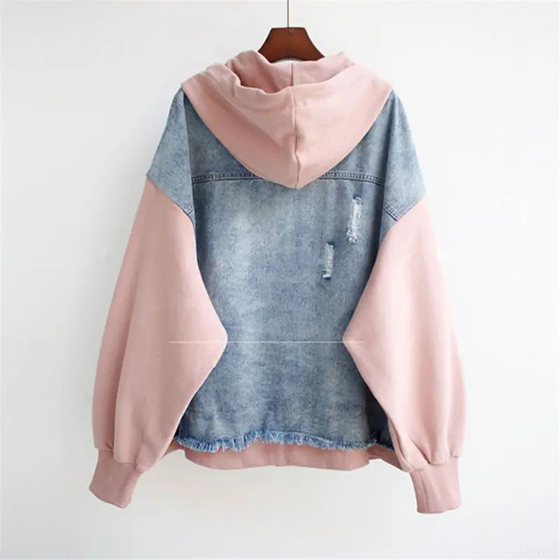 Vivian - Denim Hoodie Jacket