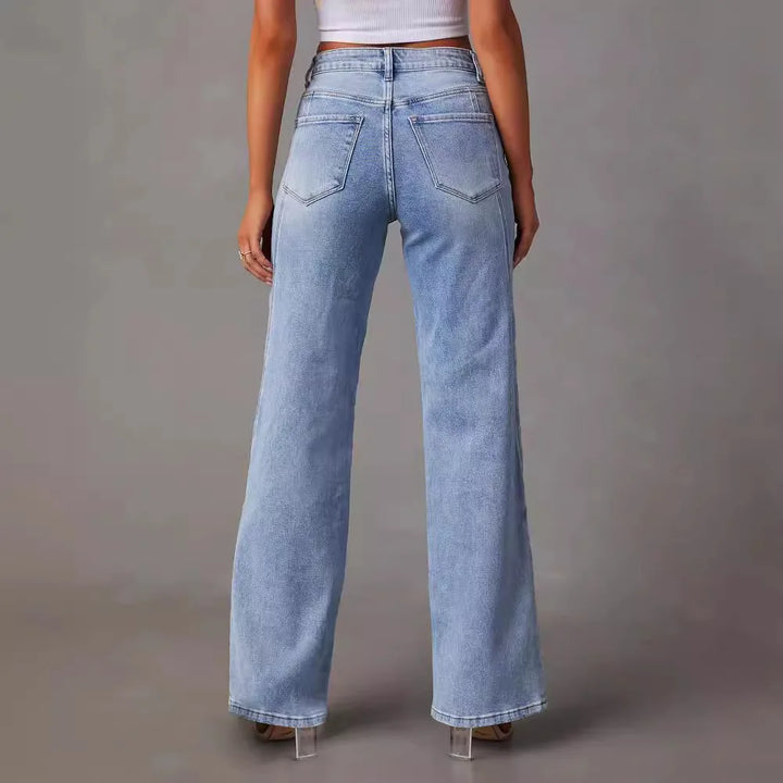 Estra™ | Jeans met Wijde Pijpen