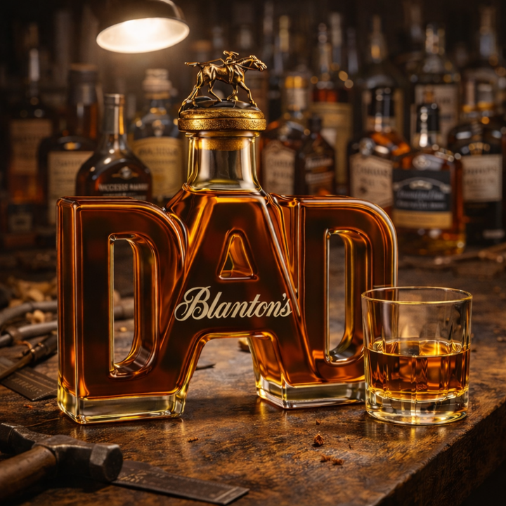 קנקן ויסקי בצורת המילה DAD