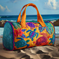 Borsa da viaggio trapuntata con tartarughe colorate NCU0NT10031