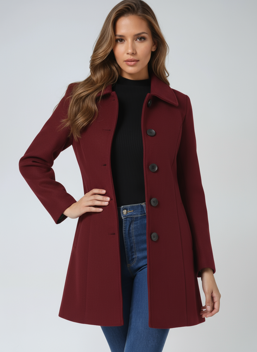 Josephine - Single Breasted Winter Trench Coat