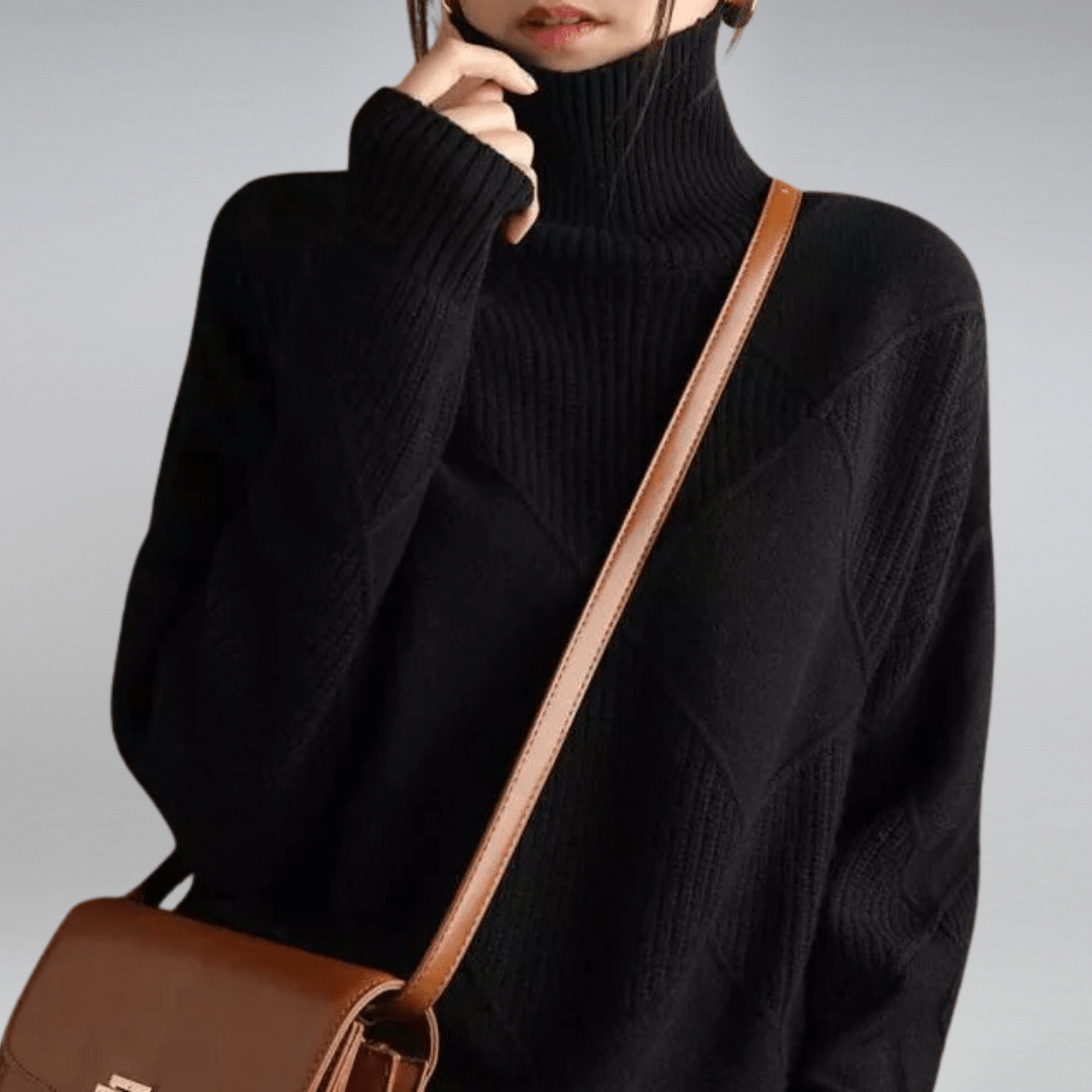 AMELINE | SOFT TURTLENECK SWEATER