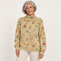 Andrea artistic knit jumper on a mature model
