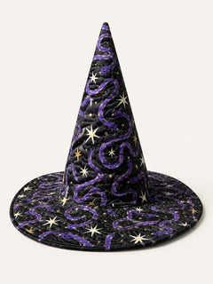 Dark Magic Snake Handcrafted Quilted Witch Hat