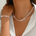 ELEGANT RHINESTONE FISH TAIL SET + FREE EARRINGS