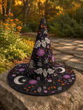 Gothic Butterfly Garden Handcrafted Quilted Witch Hat