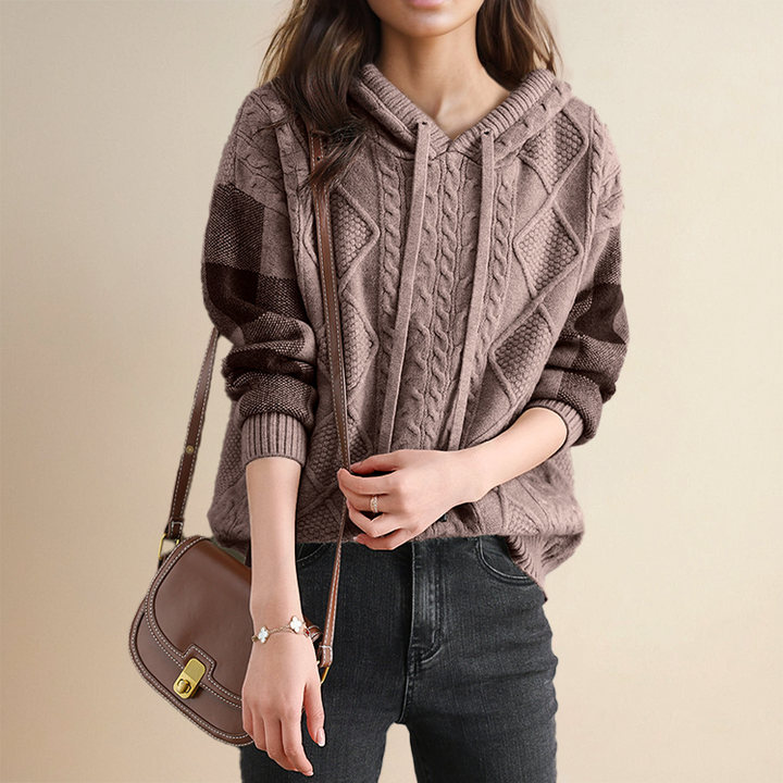WARRINA | JACQUARD HOODED JUMPER