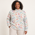Helena artistic knit jumper on a mature model