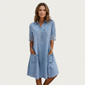 Wonda | Bleached Denim Shirt Dress