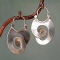 IRREGULAR SILVER VINTAGE EARRINGS