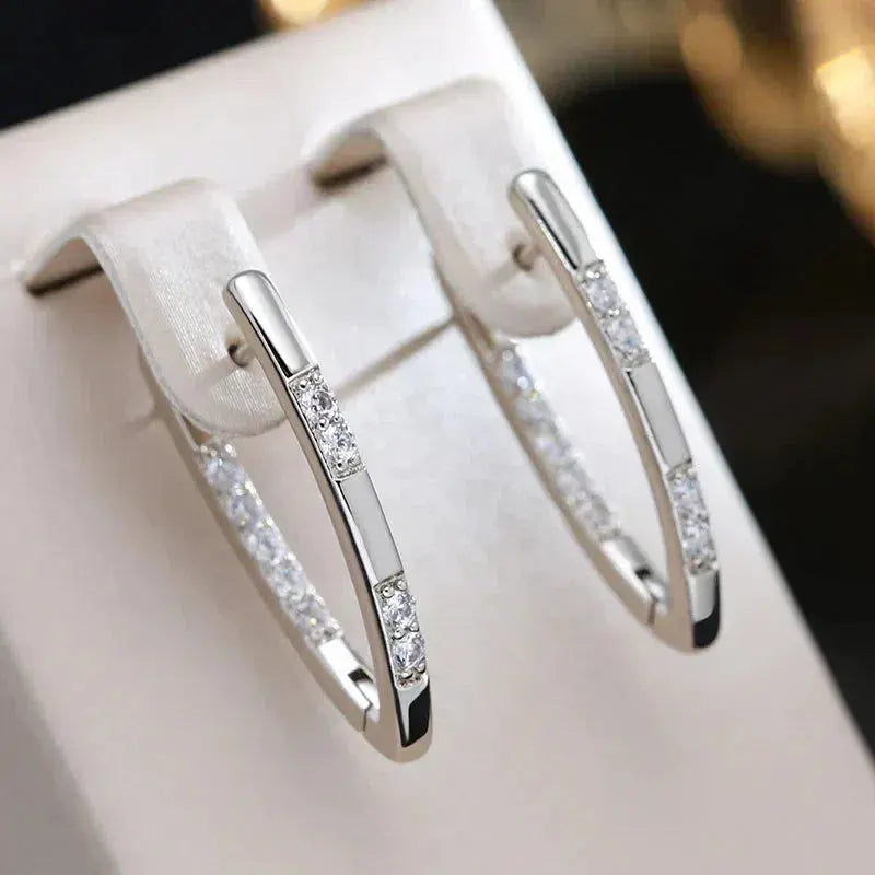 ZIRCONIA LUXE GOLD EARRINGS