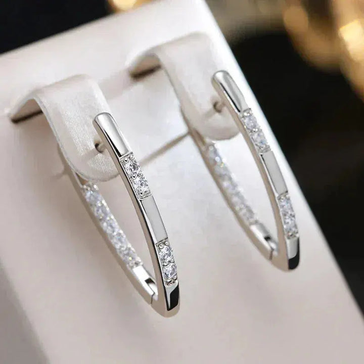 ZIRCONIA LUXE GOLD EARRINGS