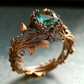 Green Crystal Ring