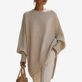 Agnes Draped Asymmetric Poncho