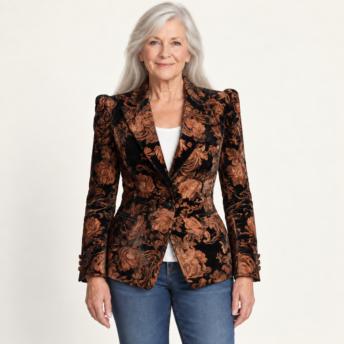 The Jocelyn Blazer - Black - front view