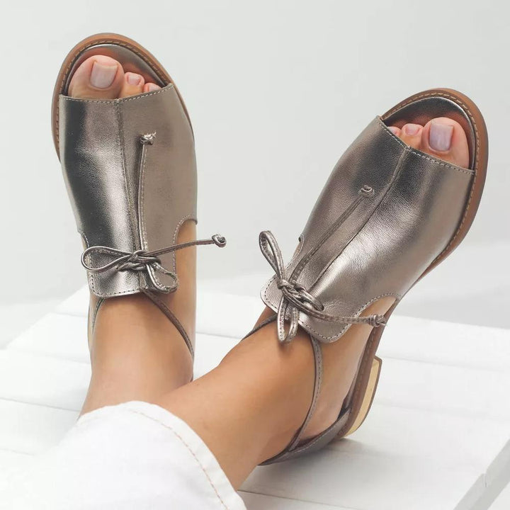 Liliana | Platte Sandalen met Veters