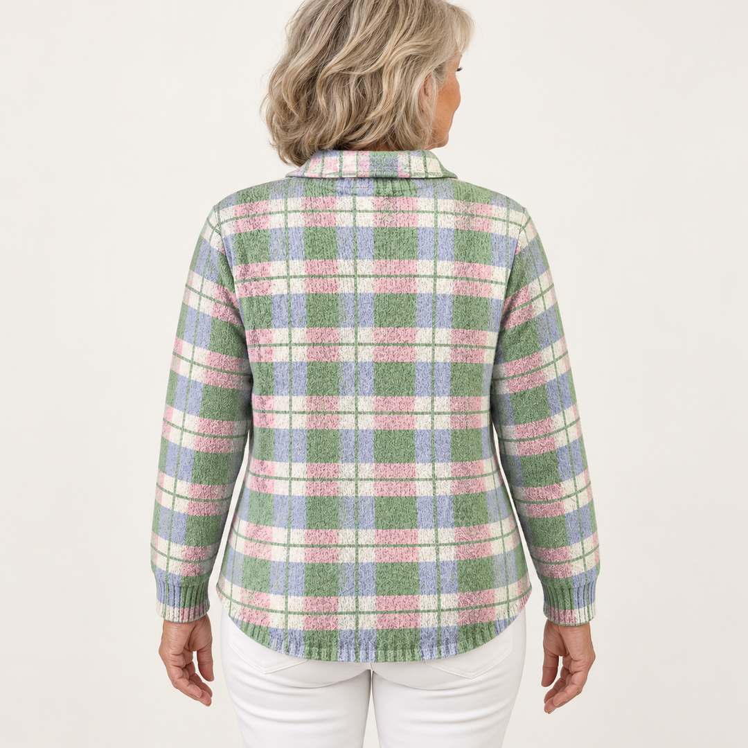 LENORA blouse — inferred back view on mature model