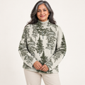 Nadia artistic knit jumper on a mature model