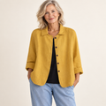 Octavia Ochre Blouse front view
