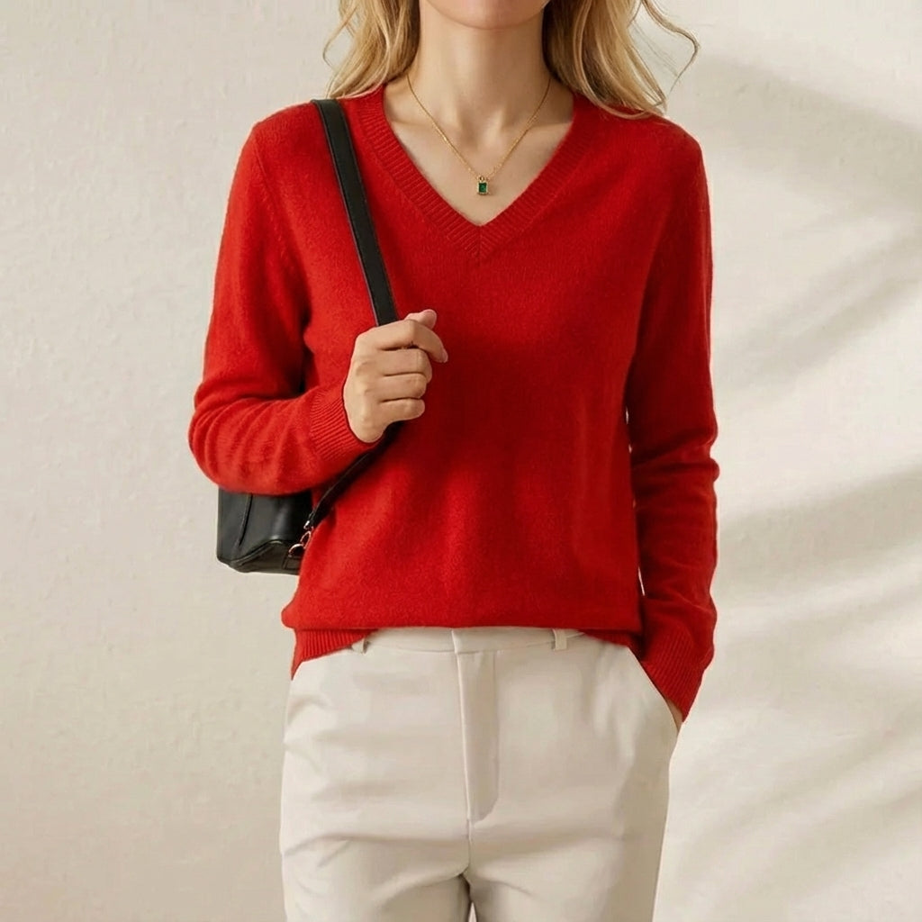 Nellie – V-Neck Pullover Jumper
