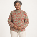 Rachel artistic knit jumper on a mature model